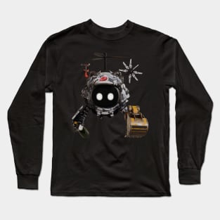 Celebrating Digger Robot Long Sleeve T-Shirt